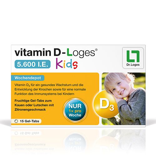 vitamin D-Loges 5.600 I.E. Kids Kautabletten